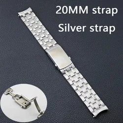 High-Quality Silver Diving Watch Case for Men with Automatic Movement (Silver strap)