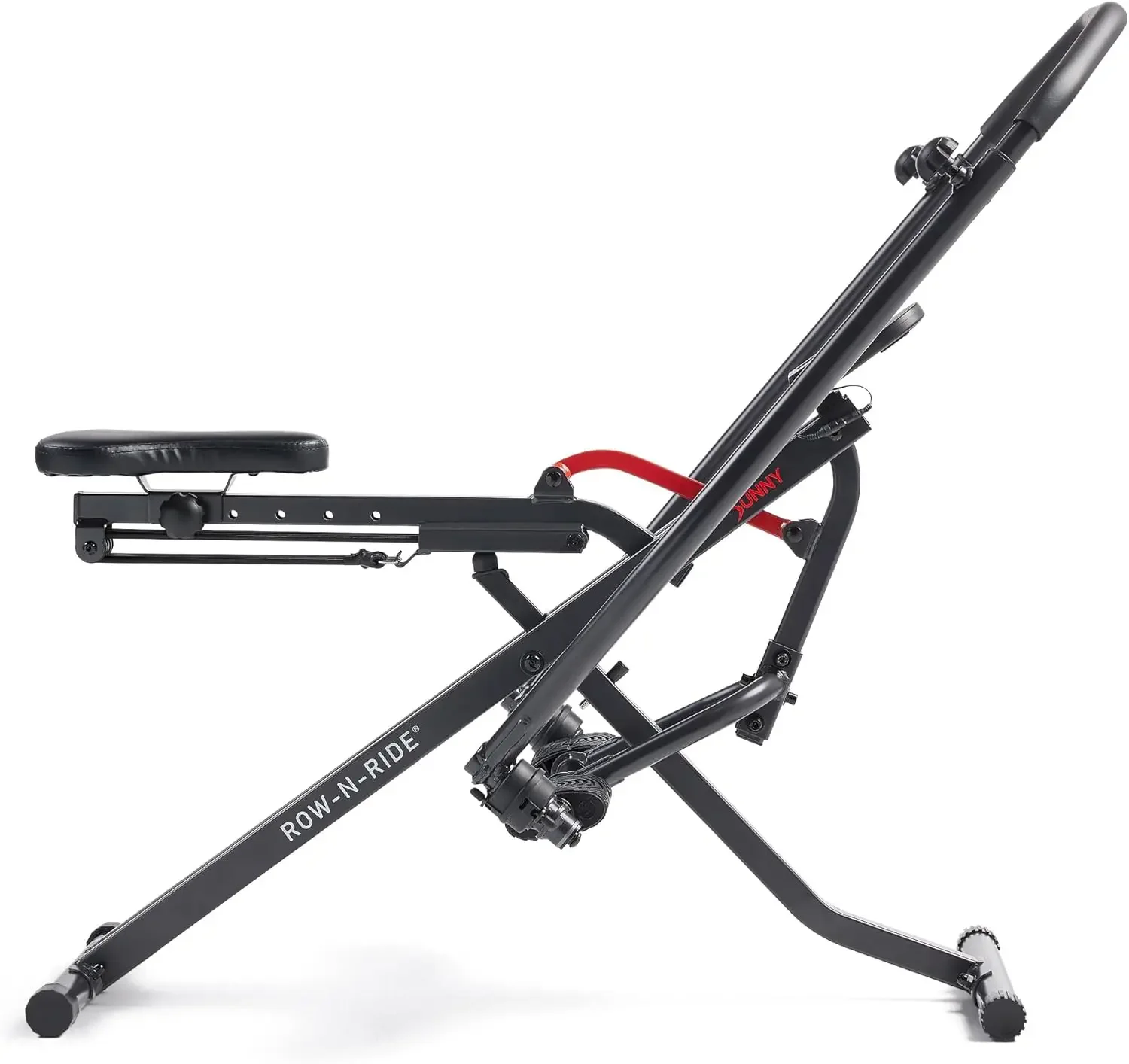 Health & Fitness Row-N-Ride Squat Assist Trainer for Glutes & Legs Workout with Adjustable Resistance