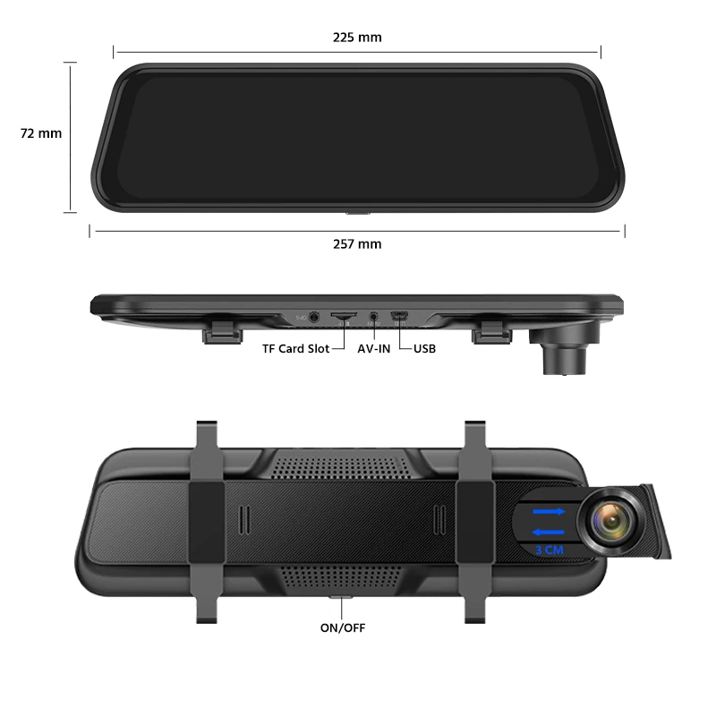 YANACE-A37 2.5K ڵ DVR ̷ ,  ̷,  GPS  ķ,   ڵ ī޶, Ʈ , 10 ġ