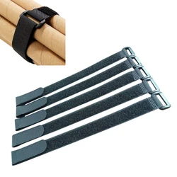 10 - Pack Nylon Reverse Buckle Strap Cable Ties - Self - Adhesive Loop Tape - 20mm (300mm)