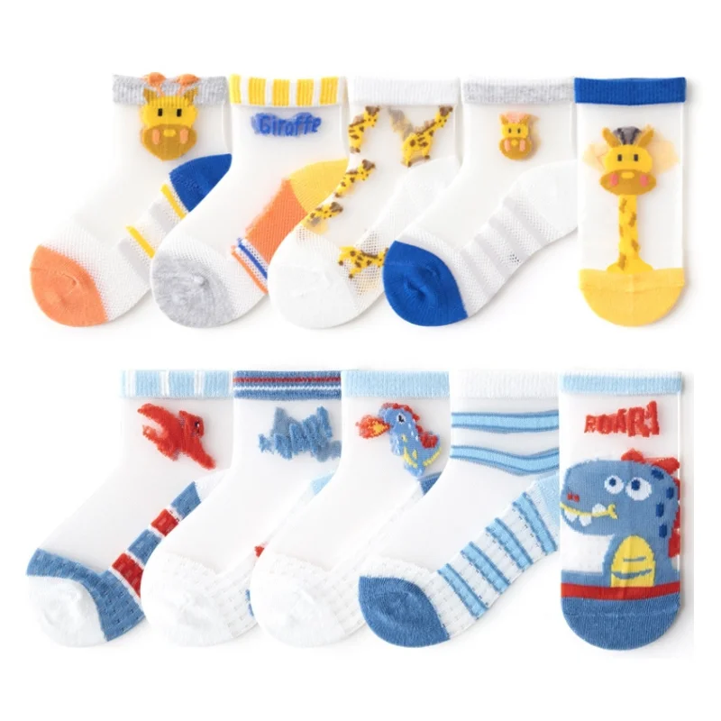 

5 Pairs Infant Baby Mesh Socks Children Socks for Girls Ultra-thin Lace Cute Newborn Boy Toddler Socks Kids Clothes Accessories