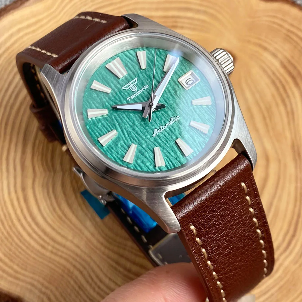 Tandorio 38mm Green Face Sapphire 200m Waterproof Japan NH35A Automatic Watch