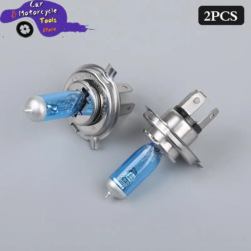 

2PCS High Quality Scooter Moped Motorcycle Headlight Bulb H4 P43T 12V 35/35W White Light