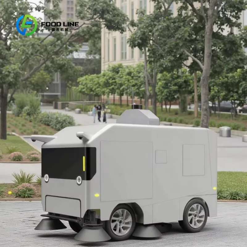 Spazzatrice Stradale Autonoma C6 Personalizzata con Intelligenza Artificiale, Robot di Pulizia Intelligente per Strade Urbane, Parchi e Aree Industriali - immagine 2