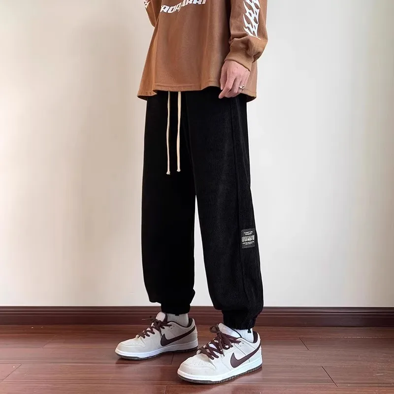 2025 New Men's Corduroy Casual Pants Autumn Winter Wear Resistant Dirt Proof Loose Fit Sport Style Trousers for Working - 5