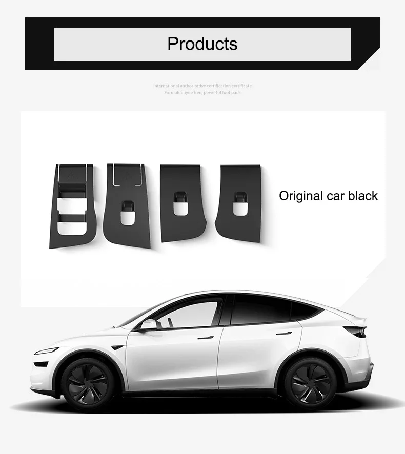 Für Tesla Modell Y YL Juniper 2025 2026 LaunchFensterheber Schalter Tasten Silikon Tür Öffnen Griff Panel Schutz Abdeckung Stick Zubehör – Detail 5