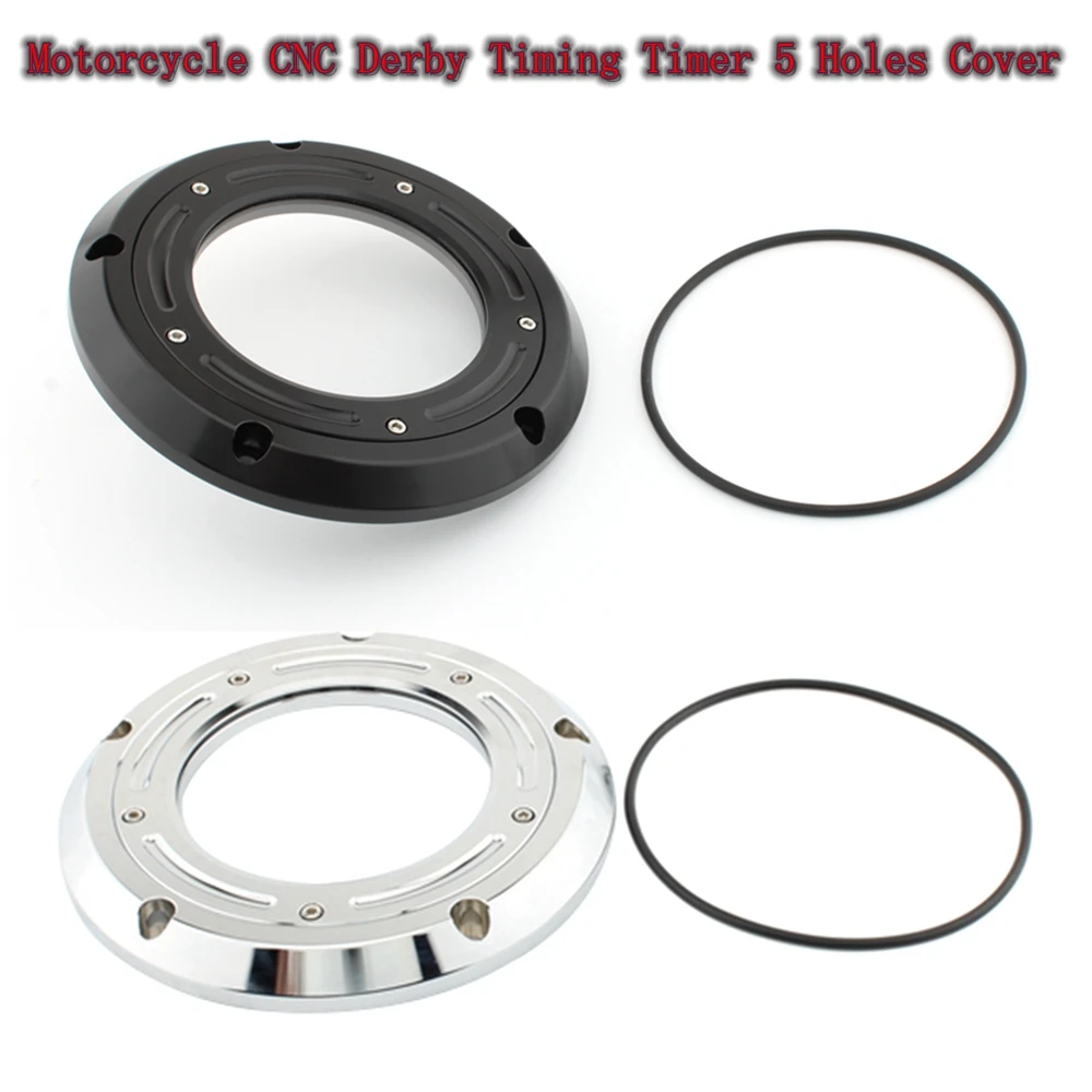 

Motorcycle CNC Derby Timing Timer 5 Holes Cover For Harley Touring Street Glide Softail Fat Boy Dyna Street Bob FLHR Road King