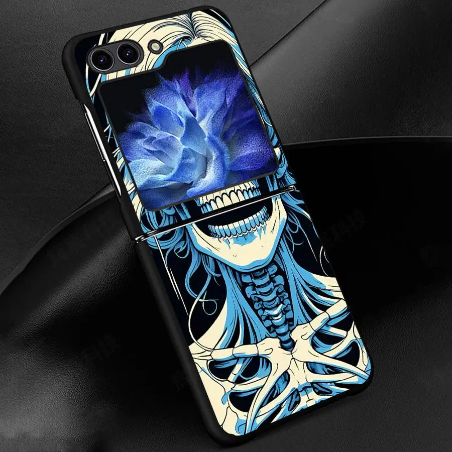Skeleton Cool Flip Phone Protective Case - Stylish Back Cover