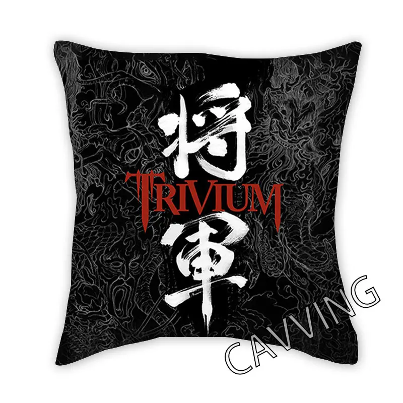 

Trivium Band 3D Printed Polyester Decorative Pillowcases Throw Pillow Cover Square Zipper Cases Fans Gifts Home Decor h01