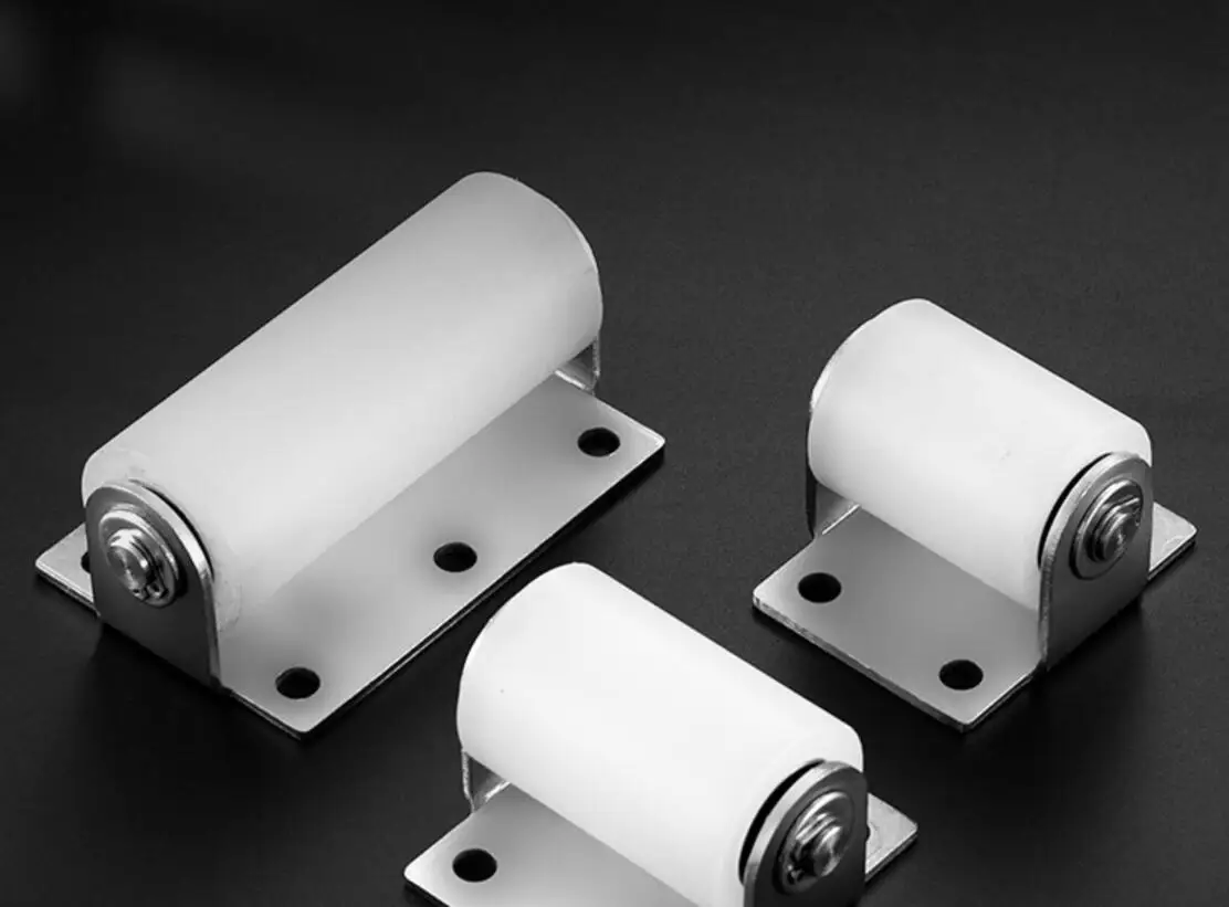 nylon guide wheels 1pc sliding gate door wheel roller stopper caster 201 stainless steel bracket
