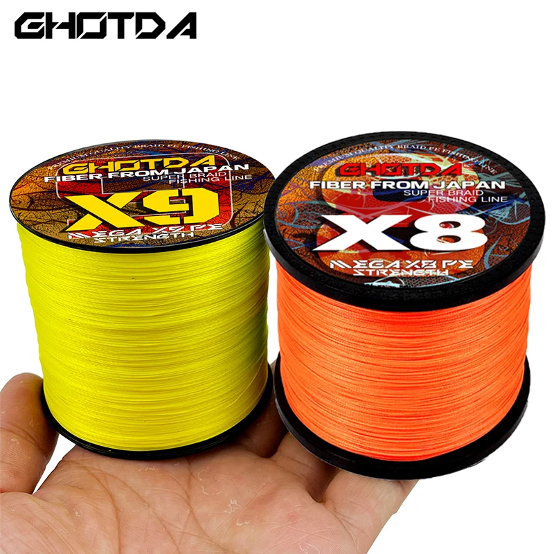 Filo Intrecciato Multifilamento Ad Alta Resistenza 300M 8/9 Fili Trascinamento Massimo 18-100Lb Attrezzatura Per Cavo Di Acqua Salata 0.14-0.55Mm Per 