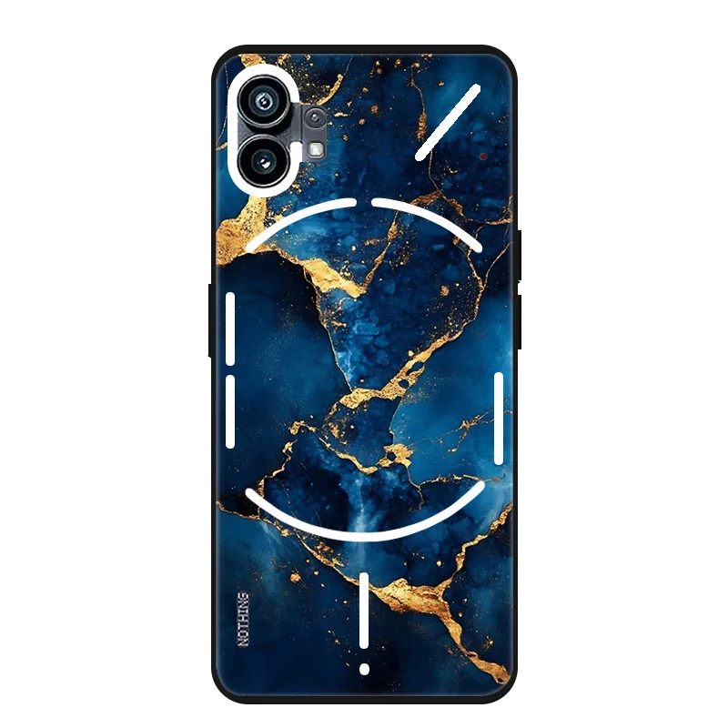 Marble Painted Soft Matte Silicone Back Cover - Elegant Full Phone Shell