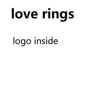 High Quality Screw Rings 4MM and 6MM Crystal Titanium Steel Classic Stainless Steel Love Screw Rings with Logo