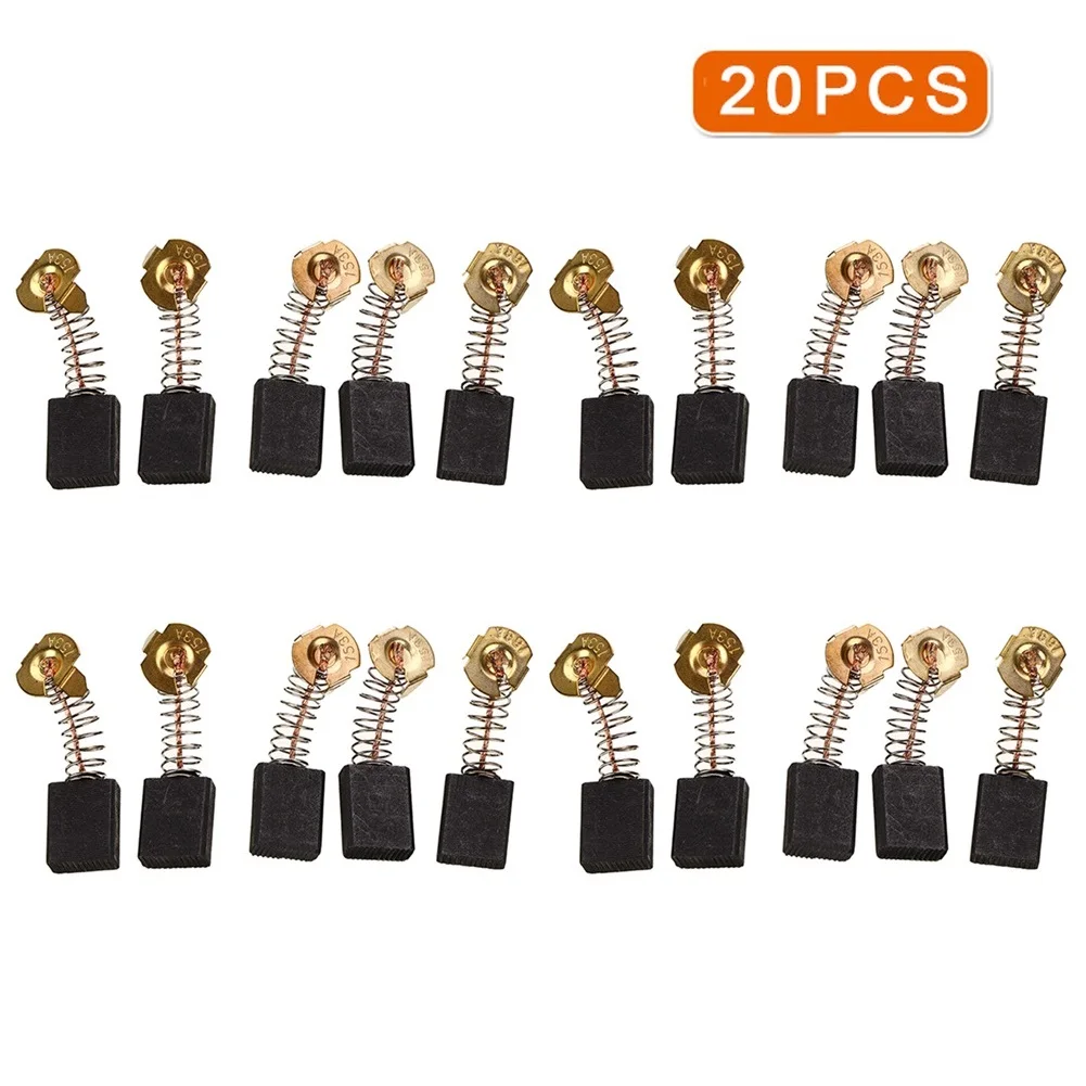 

20 Pcs Carbon Brush Electric Hammer Drill Graphite Brush Hammer Replacement Parts Cutting Polishing Machine Motors Accessories