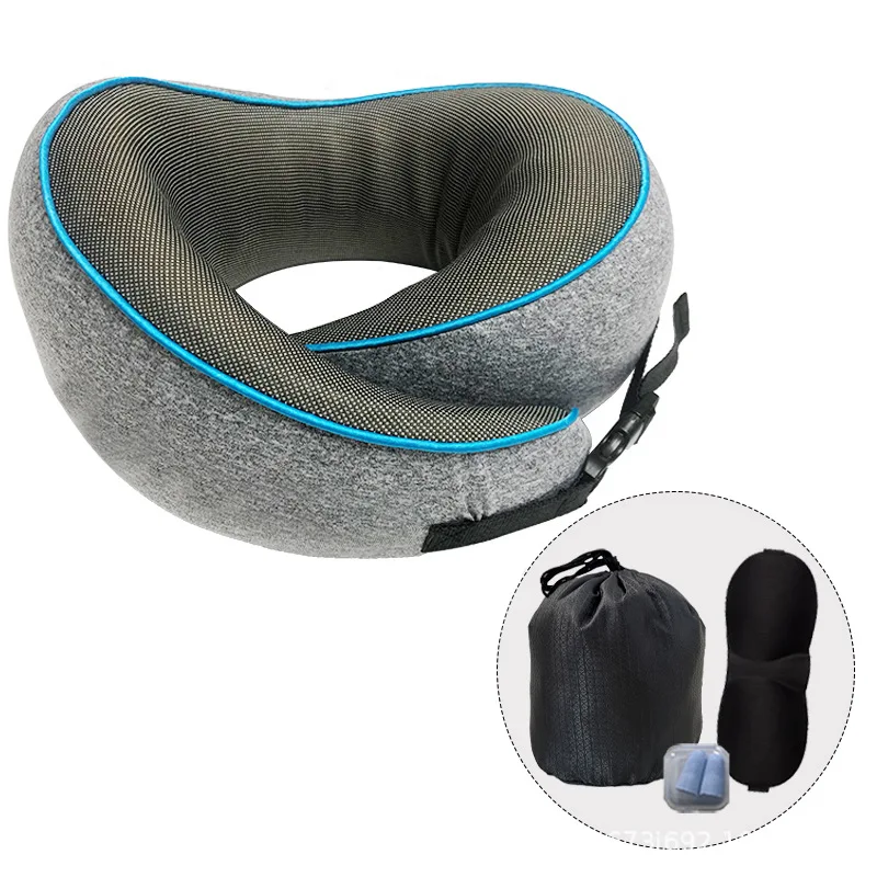 

BAINEL-U-Shaped Memory Foam Neck Pillow, Cervical Vertebra Travel, Portable, Noon Break, Healthcare Sleep, Camping, New