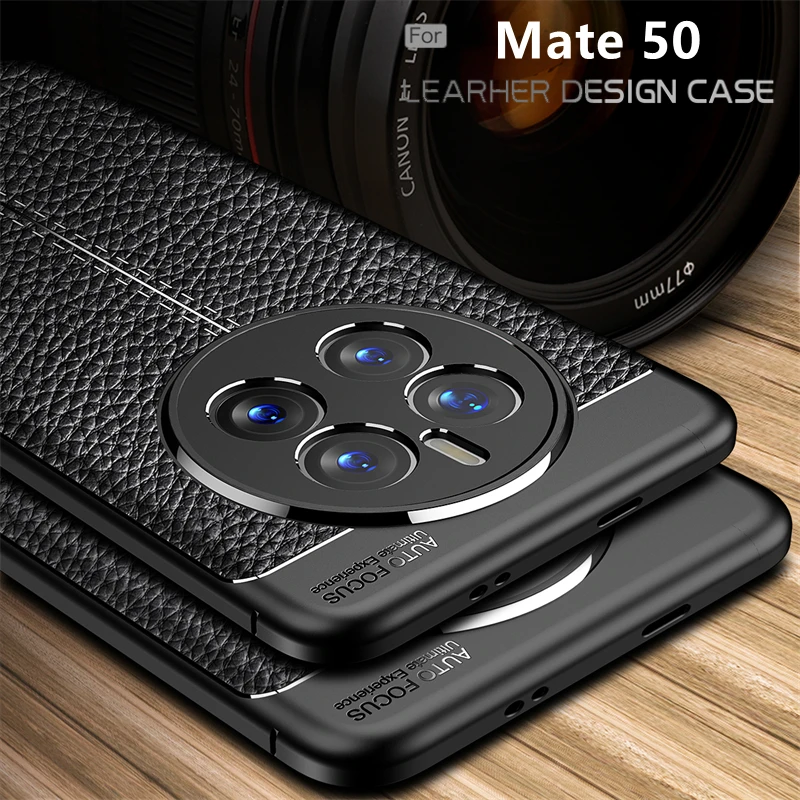 

Чехол для Huawei Mate 50, чехол для Huawei Mate 50 Pro, новые противоударные Чехлы для телефона, бампер, задняя крышка из мягкой ТПУ кожи, чехлы для Huawei Mate 50