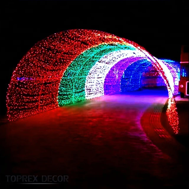 Time Tunnel outdoor arch led motif decoration lights