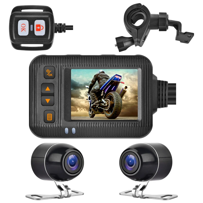 

SE20 Motorcycle Recorder Double Lens Camera Driving Video Camcorder DVR Loop Record