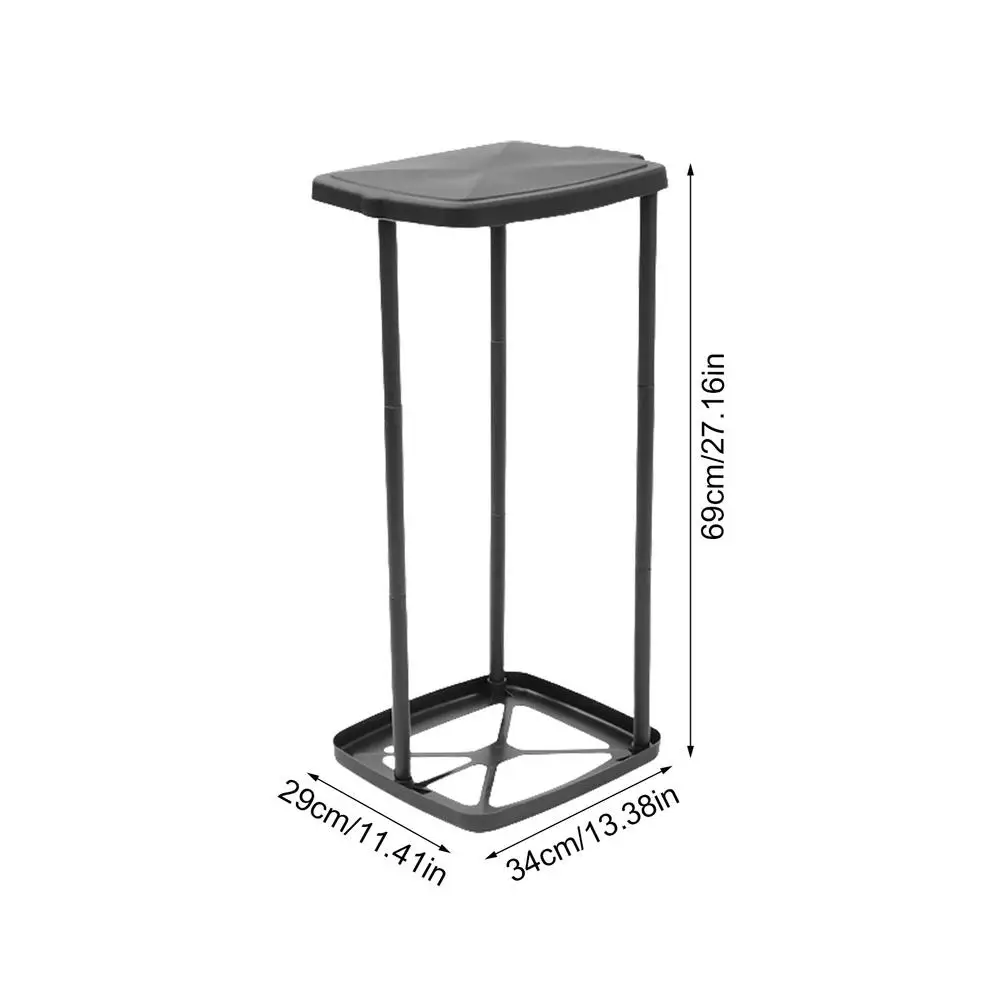 Trash Bag Holder Stand Portable Rubbish Bag holder Telescopic Garbage Holders Waste Storage Frame with Lid for Living Room Yard