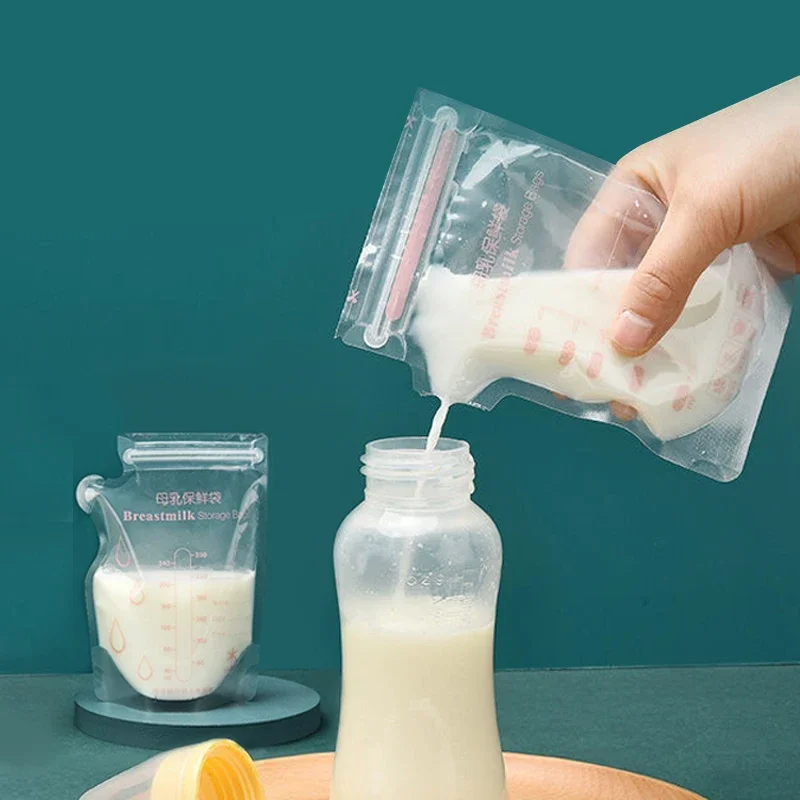 Breast milk storage bag Disposable small capacity frozen milk storage bag 100ml/150ml/200ml/250ml 30pcs