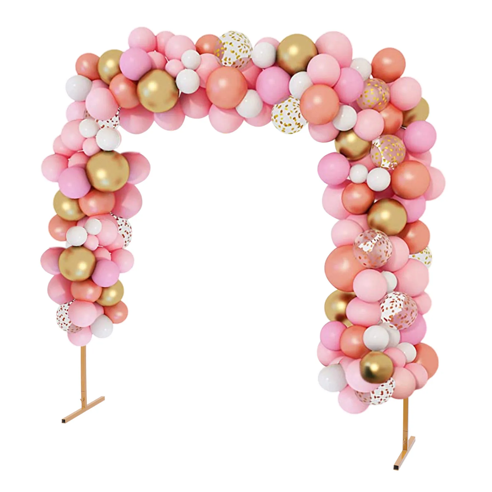 Metal Square Arch Wedding Backdrop Party Decorative Frame Garden Balloon Arch Rack 6.6*6.6ft Christmas Thanksgiving wedding arch stand party arch set wedding arch set balloon arch kit