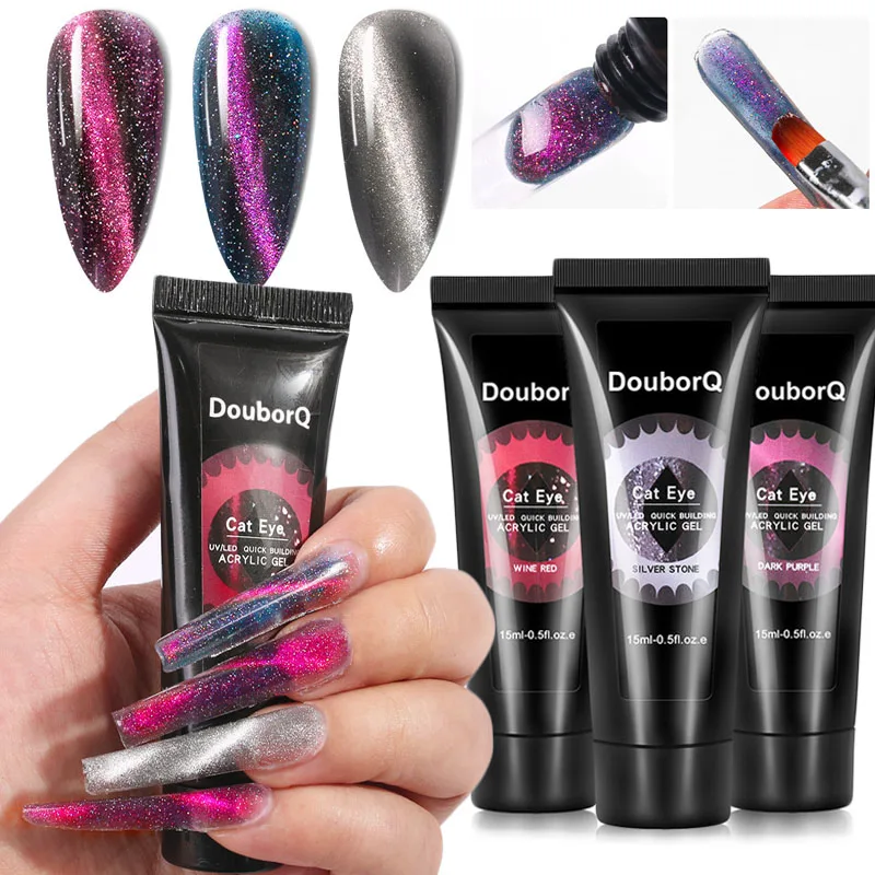 

HEALLOR 15ml Poly Nail Gel For Nail Extension Finger Quick Building Extensions Acrylic Gel Polish Nail Art 3 Colors NEW