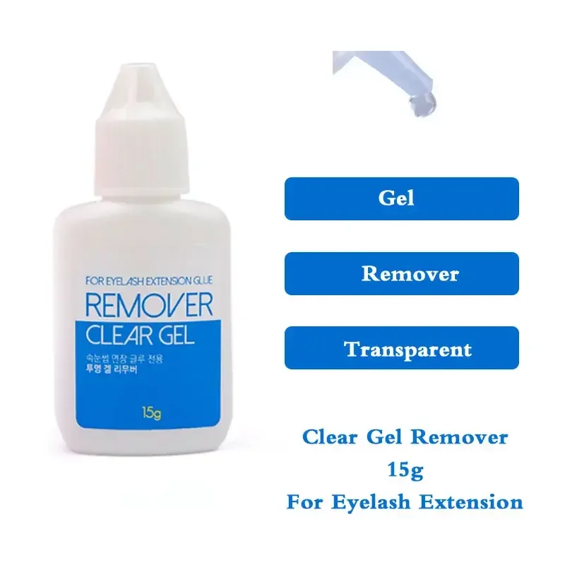 

10 Bottles 15ml Gel Remover for Eyelash Extensions Glue False Lash Glue Remover From Korea Clear Makeup Tools Wholesale
