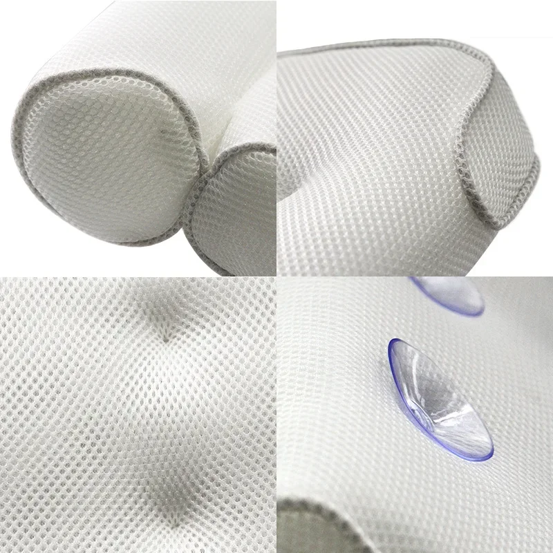 SPA Bath Pillow Suction Cups Neck and Back Support Headrest Pillow Thickened for Home Hot Tub Bathroom Cushion Accersories bath pillow