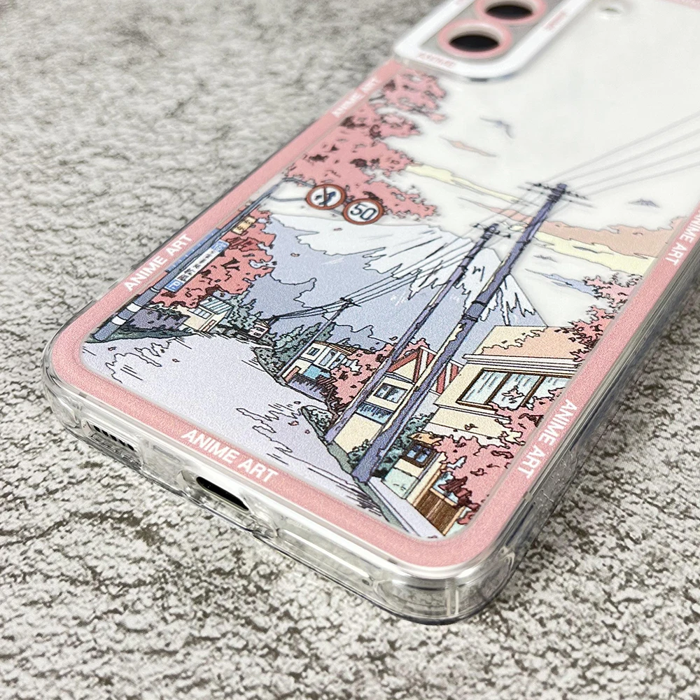 Case For Samsung Galaxy A13 A14 A22 A31 A32 A33 A50 A54 A52 A53 A72 A73 Soft Cover Anime Art Landscape- S3cd48d5ce82d4fe99f396d8ef63d4783L