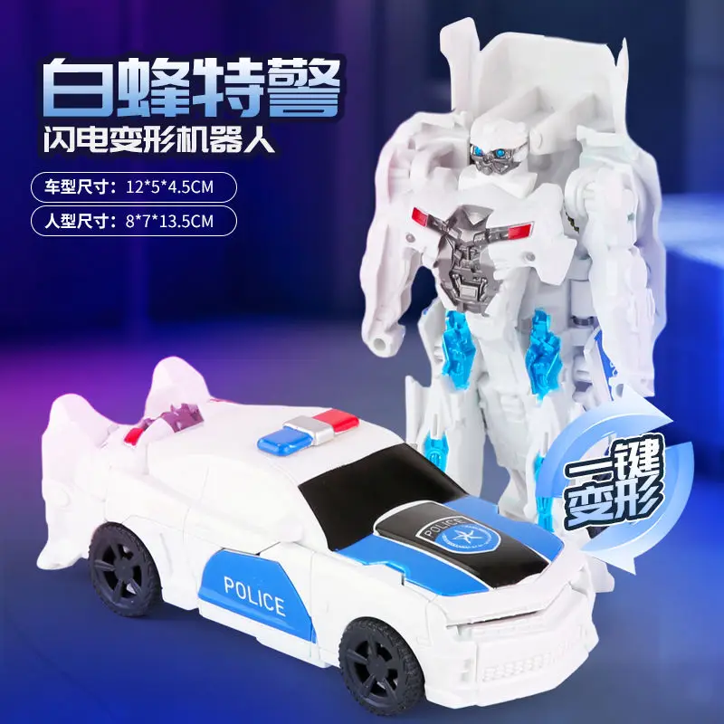 thumbnail image 1 of Robot transformable de juguete de deformación, robot Robocar, coche transformable, figura de acción de dinosaurio, juguetes para niños, coche de PVC, regalos para niños, 1 of 5