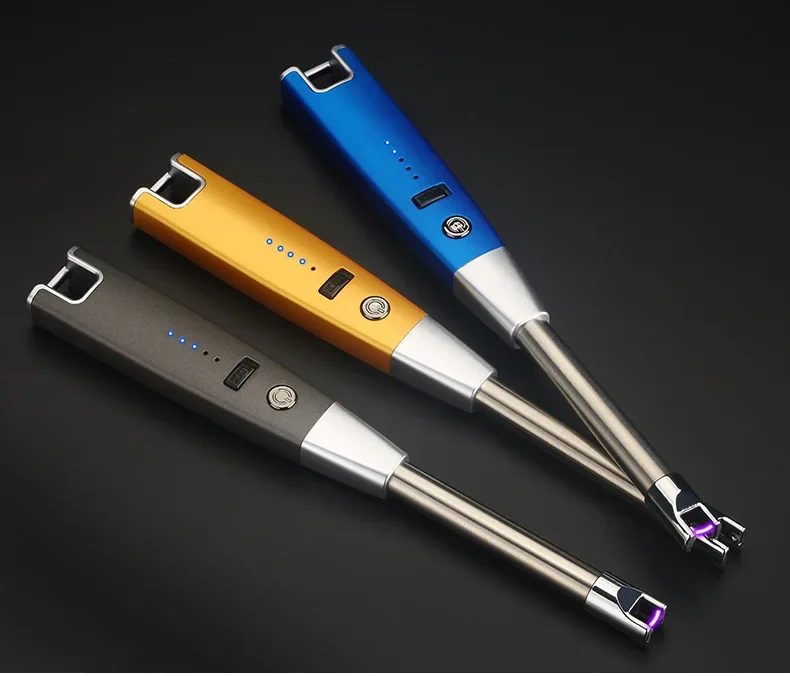 Description Picture 3 of itemWindproof Usb Rechargeable Lighter With Power Display, Arc Ignition Gun, Kitchen Igniter, Gas Stove, Barbecue, Ignition Tool