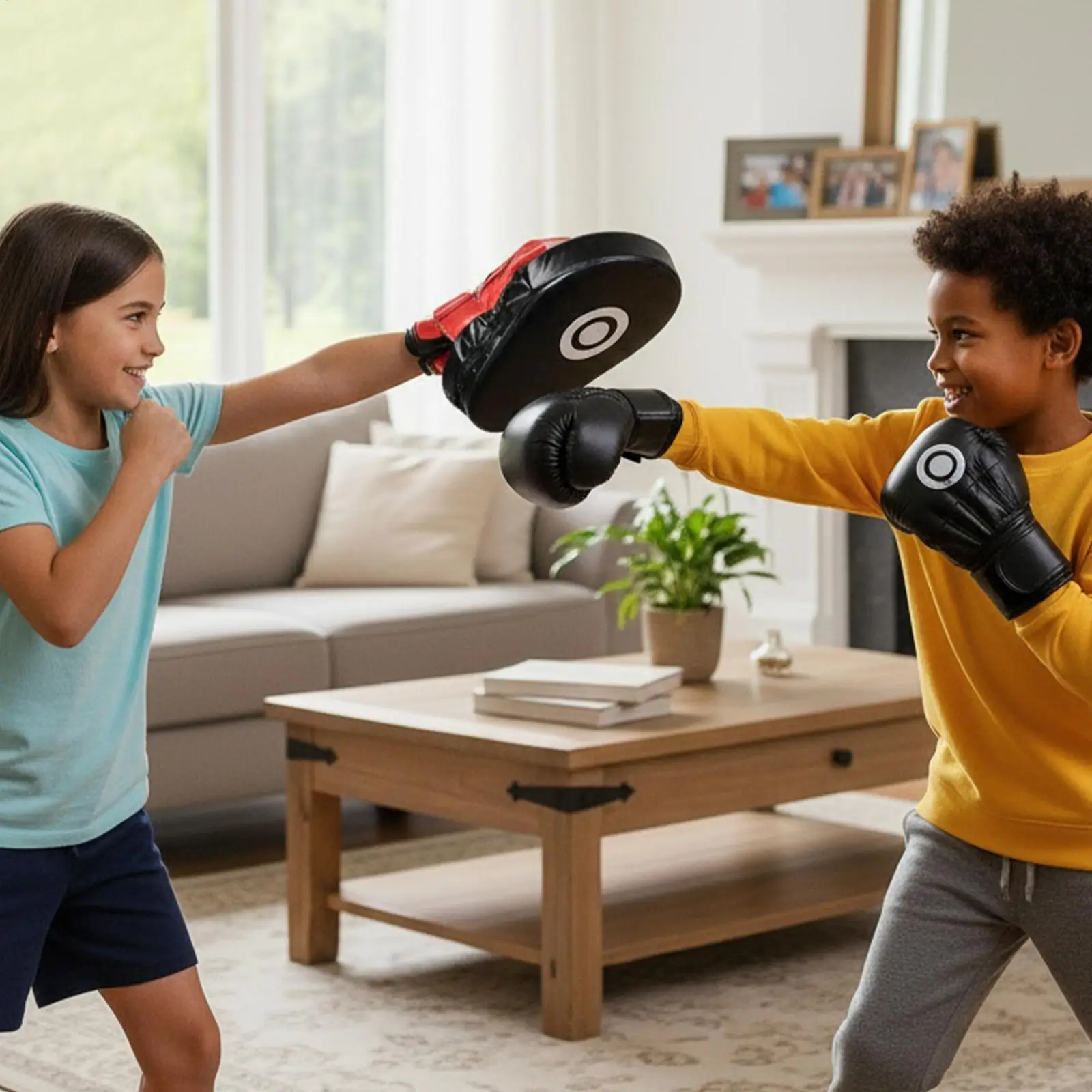 Boxing Mitts PU Leather Trainer Curved Punching Pads For Home Workout Workout Kickboxing Muay Thai Men Women Adult Kids Boy Girl