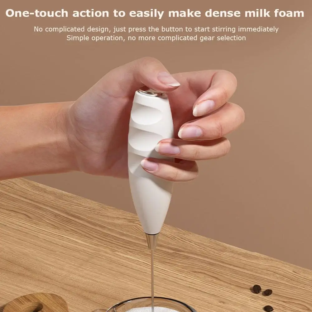 Wireless Milk Frother Electric Handheld Blender Steel Mini Coffee Maker Whisk Mixer For Coffee Cappuccino Cream New