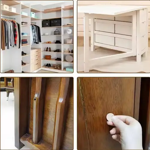 54Pcs Wooden Furniture Self Adhesive Screw Cap Cover Hole Stickers Wood Craft Desk Cabinet Drawer Art Sticker Ornament - Image 6