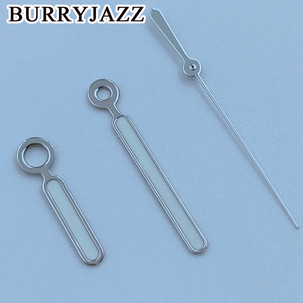 BURRYJAZZ NH35 NH36 NH38 7S26 7S36 4R35 4R36 Uhrenzeiger Schwarz Silber Gold Roségold Zeiger Grün Leuchtend – Detail 7