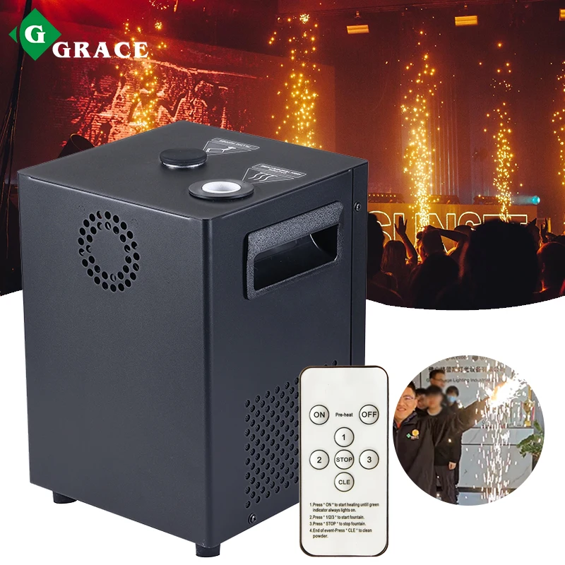 Igracelite 600w 무선 리모컨 스마트 DMX 제어 콜드 스파크 머신 웨딩..