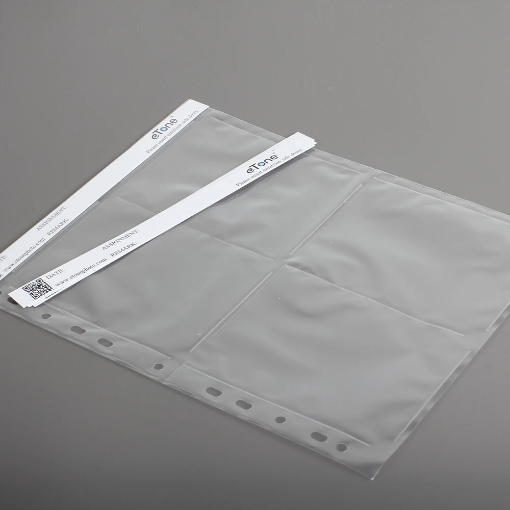 eTone 4x5 필름 저장 봉투 무산 페이지 흑백 컬러 필름 저장 페이지 4x5 대폭면 카메라