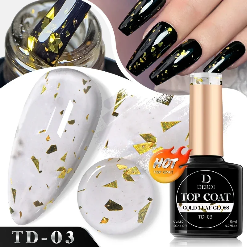 8ml No Wipe Top Coat Glitter Topcoat Seal Top Coat Flash Clear Gel Nude Diamond Matte Aurora Varnish Soak Off Nail Art Manicure 5