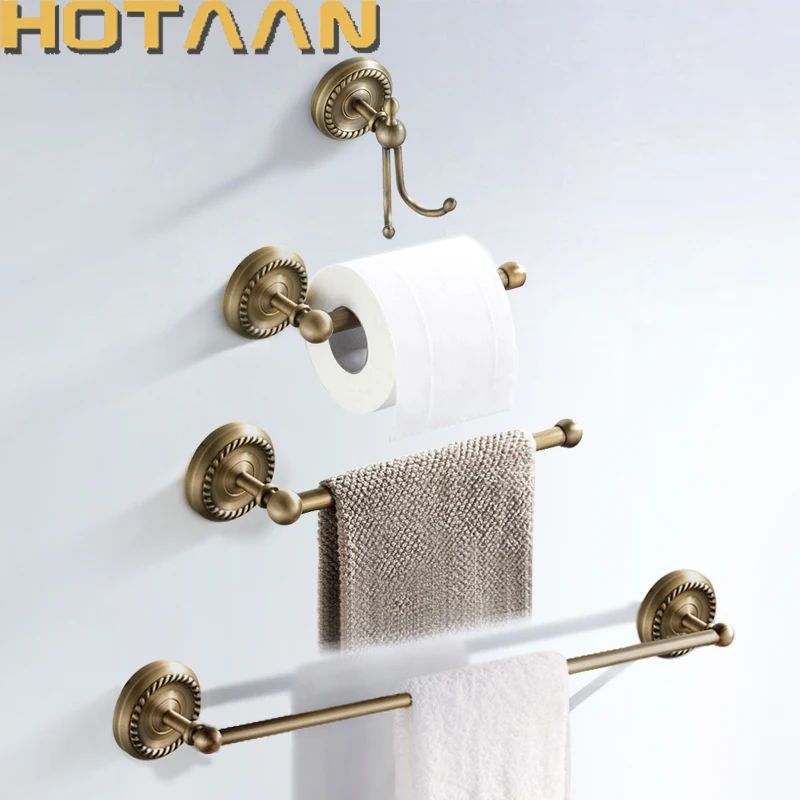 AOBITE High Quality Bathroom Accessories Brass Hardware Set Black Matte  Paper Holder Towel Rail Toothbrush Holder Towel Bar 8800 - AliExpress