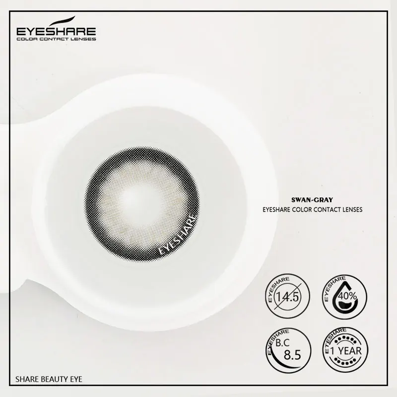 EYESHARE 1 Pair Colored Contact Lenses Natural Look Fast Delivery Brown Eye Lenses Gray Contact Green Eye Lenses Blue Lenses