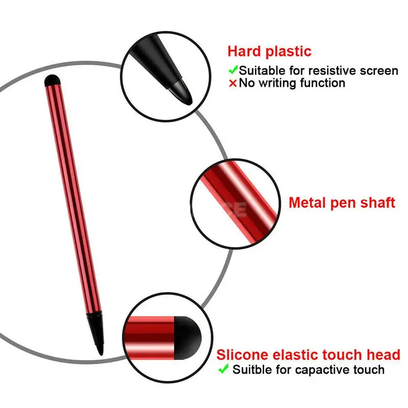 2pcs Stylus Pen For Phone Tablet Capacitive Screen Touch Pen Stylus Pencil For Iphone Ipad Universal Smartphone Mobile Phones