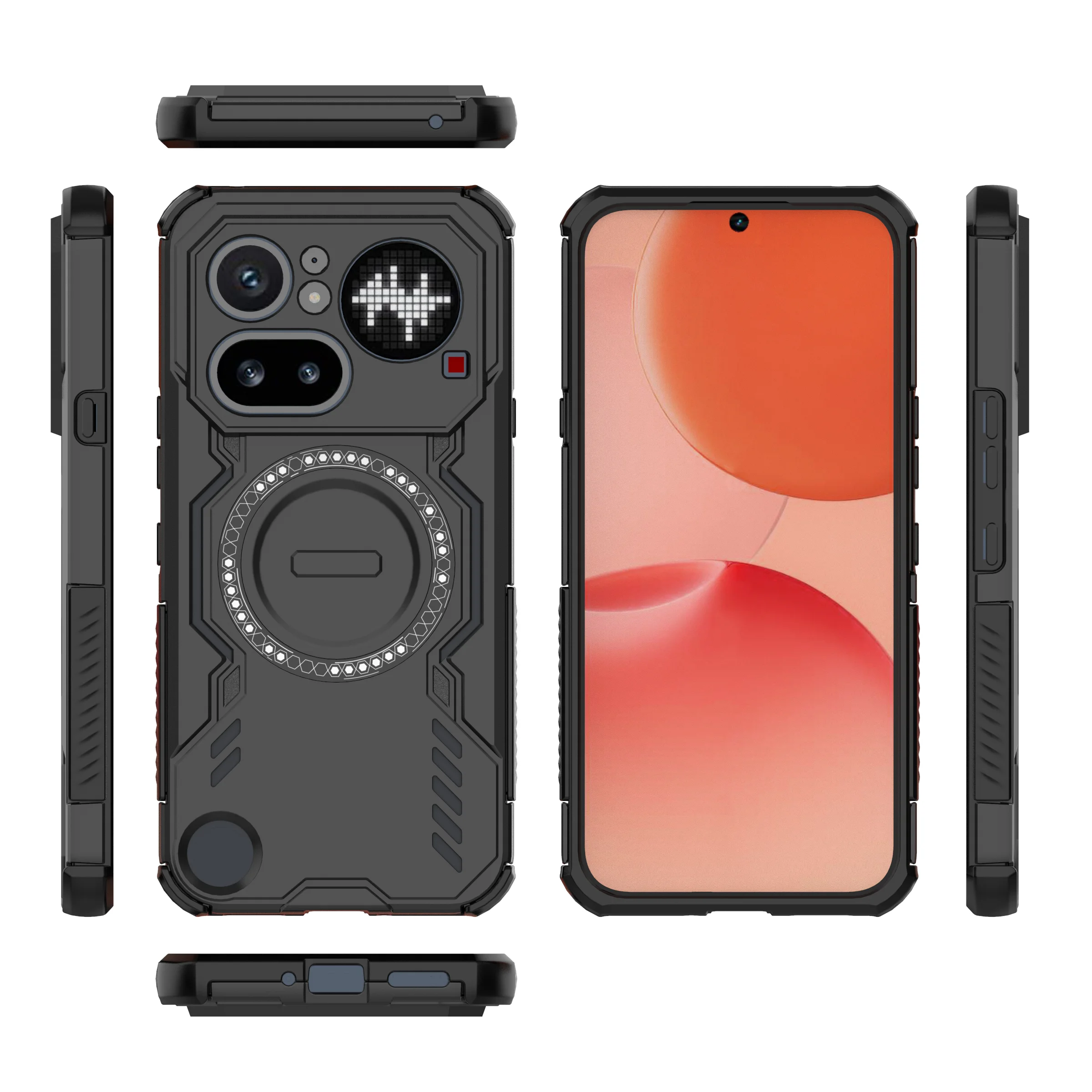 Magnetic Drop-Proof Protective Case for Smartphones - Durable and Stylish Cell Phone Accessory