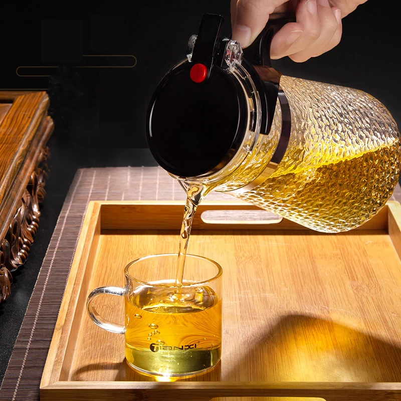 GIANXI High Quality Pyrex Teapot Chinese Tea Set Kung Fu Tea Set Pot Coffee Pot Infuser Filter Flower Teapot