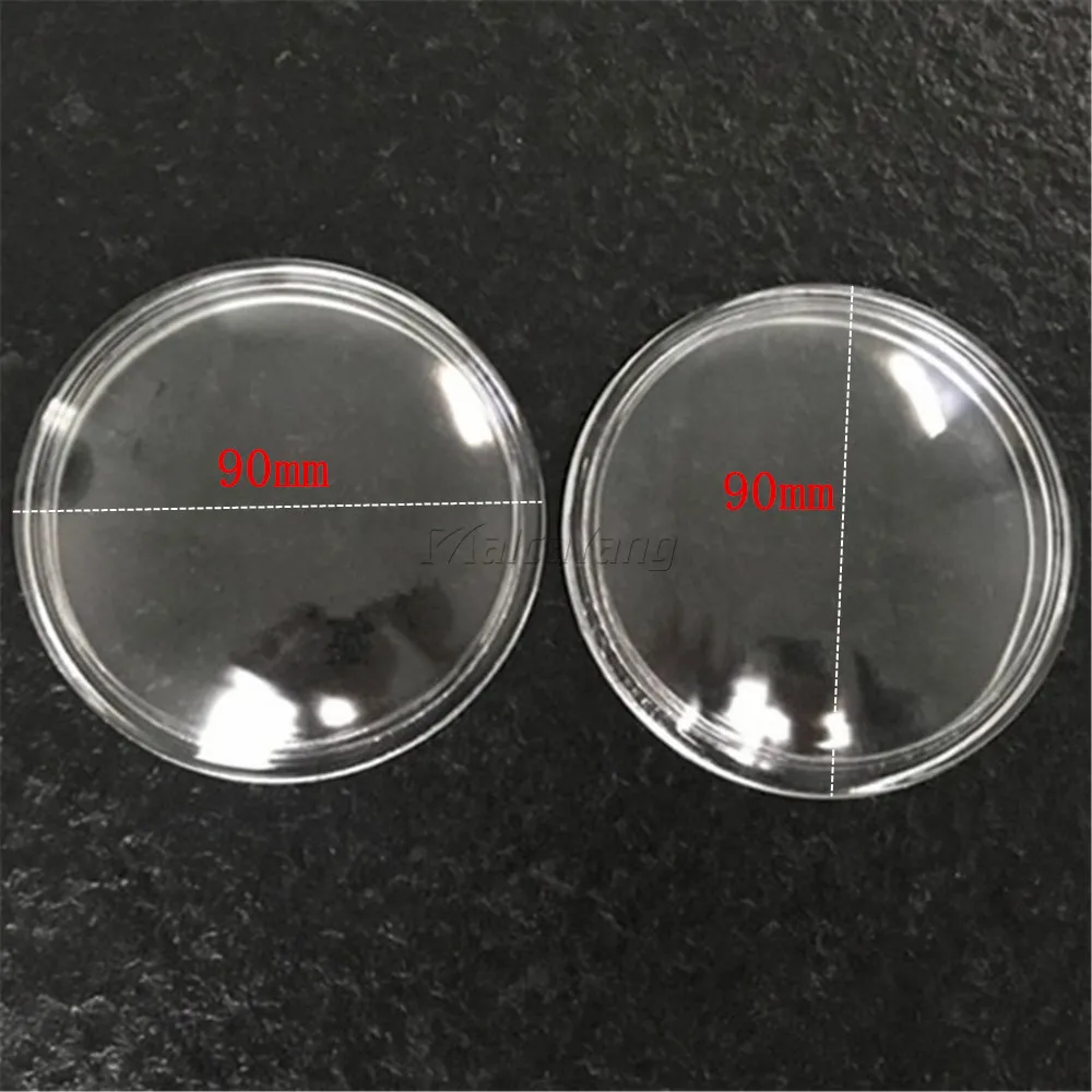 2PCS Anti-fog glass Round diameter 90MM Fog lamp glass Tempered Glass For Mitsubishi L200 Outlander Pajero Colt Triton ASX