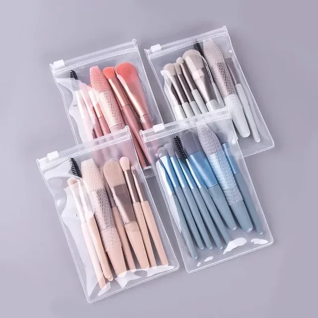 8Pcs Portable Makeup Brush Eyeshadow Foundation Blending Make up Soft Fluffy Cosmetics Concealer Makeup Brush Make Up Supplies