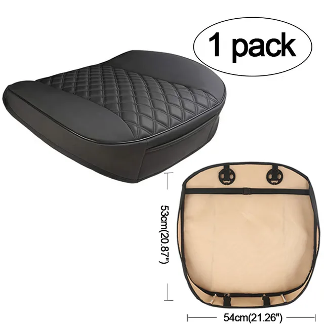 SEAMETAL Car Seat Cover PU Leather Auto Car Chair Covers Automobiles Seat Covers for Women Men