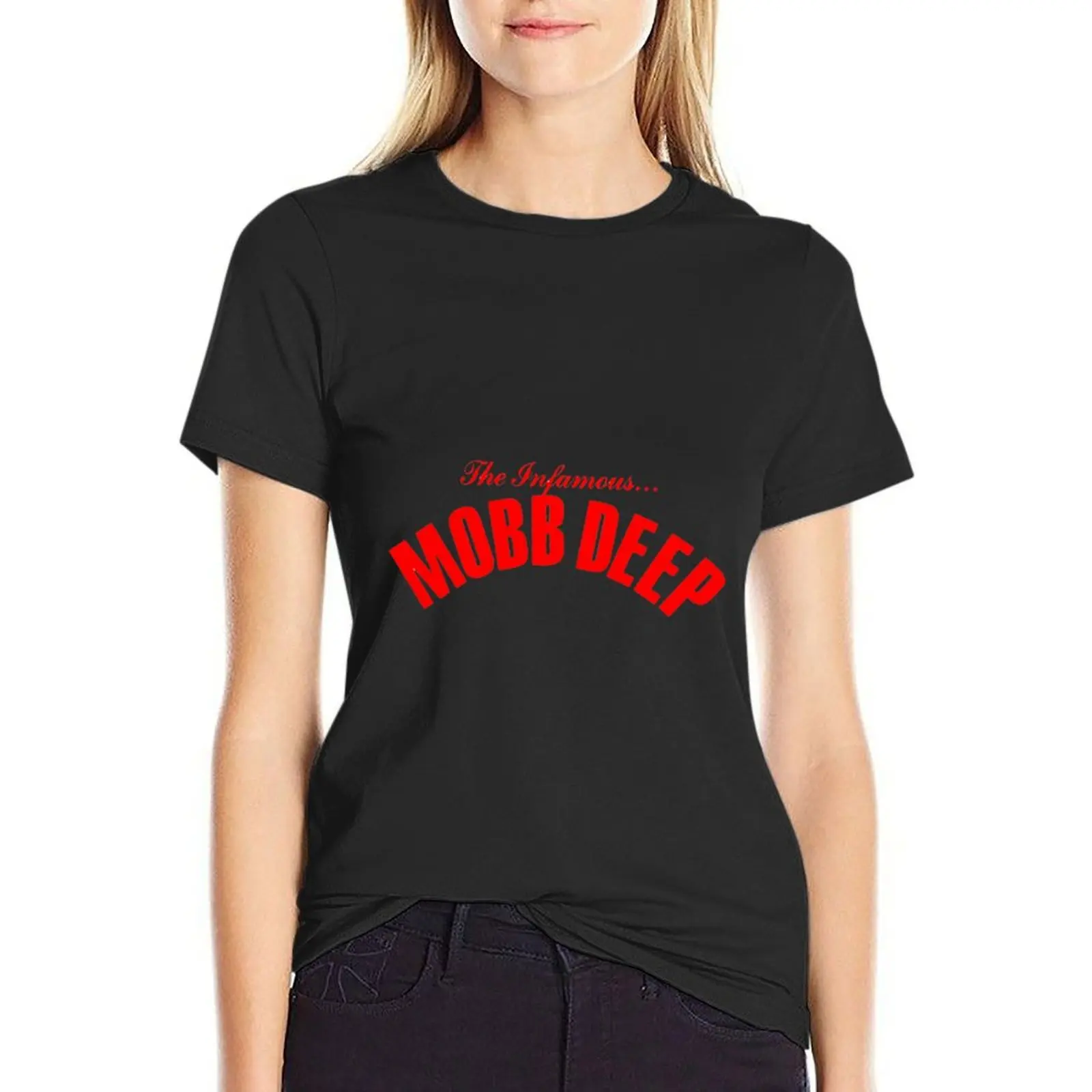 

top new best design mobb deep T-shirt summer clothes Blouse funny tops Women
