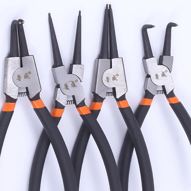 thumbnail interactive-video image 1 of 16 Inch Heavy Duty Internal & External Circlip Pliers Set With Tips And Hooks 1 of 5