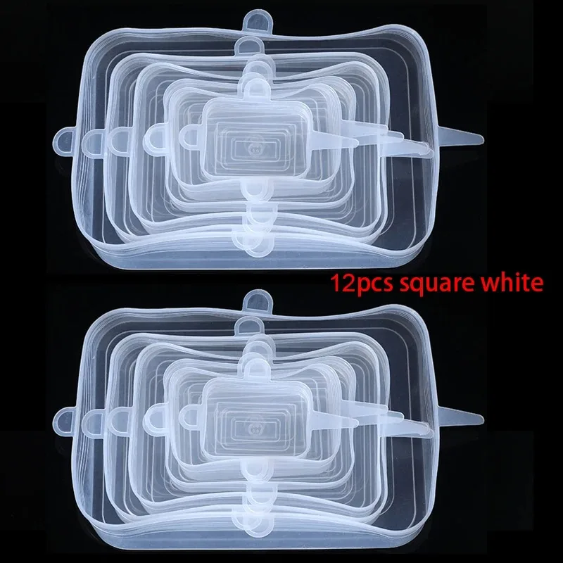 12pcs square white