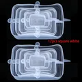 12pcs square white